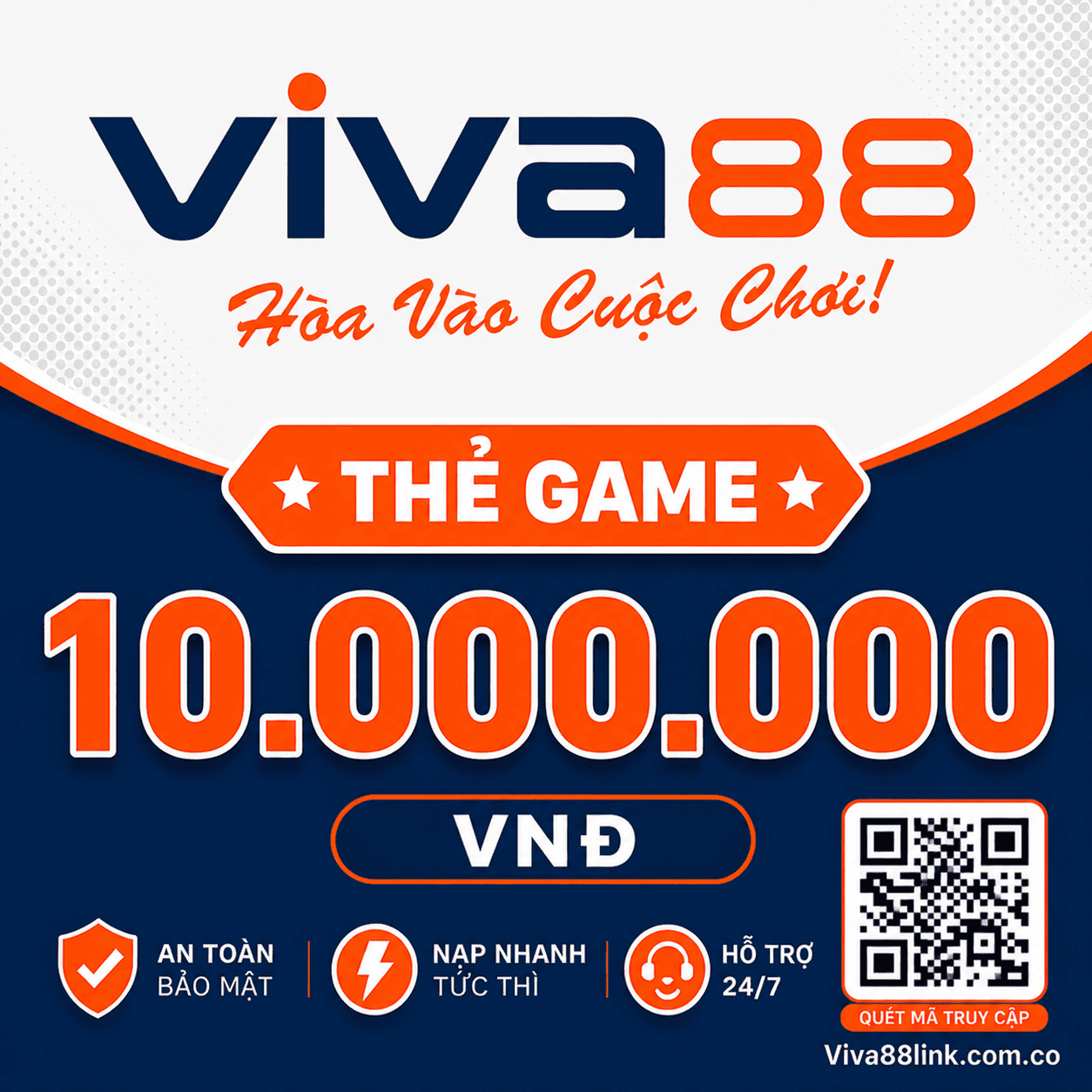 Thẻ Viva88 mệnh giá 10.000.000 VNĐ