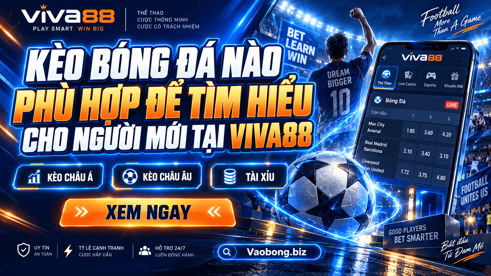 Kèo bóng đá nào phù hợp để tìm hiểu cho người mới tại Viva88 Kèo bóng đá nào phù hợp để tìm hiểu cho người mới tại Viva88